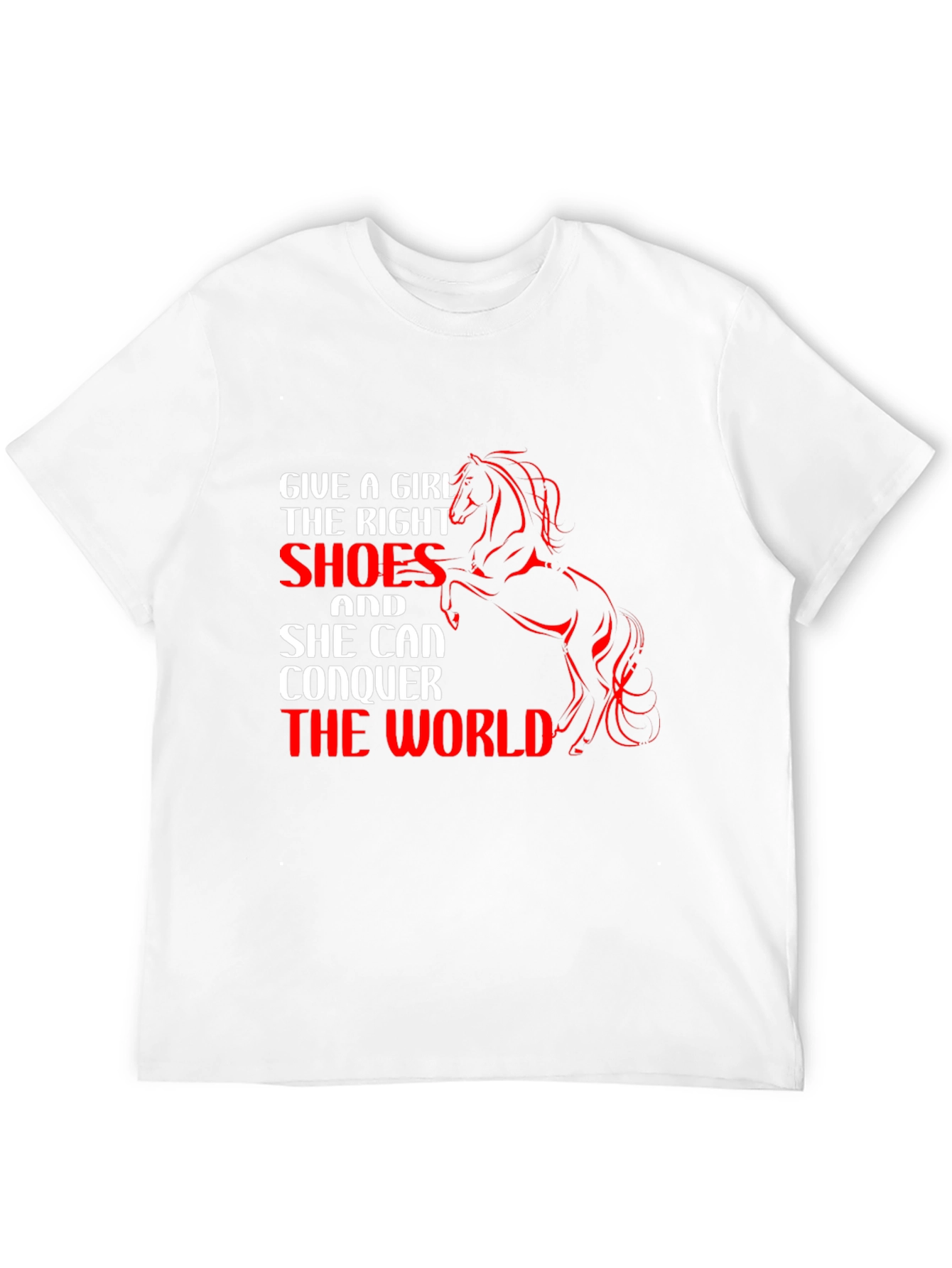 Girls Right Shoes T-Shirt Horse Graphic Tee Black