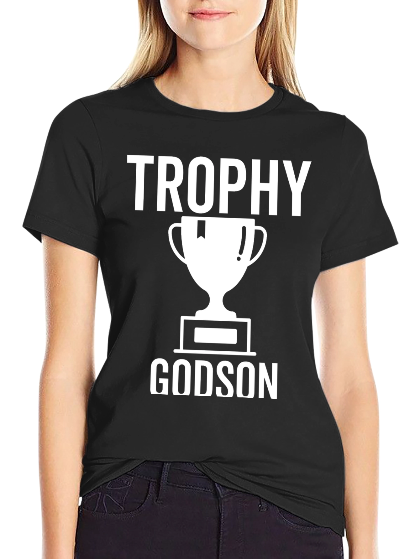 Trophy Godson Graphic T-Shirt - Black