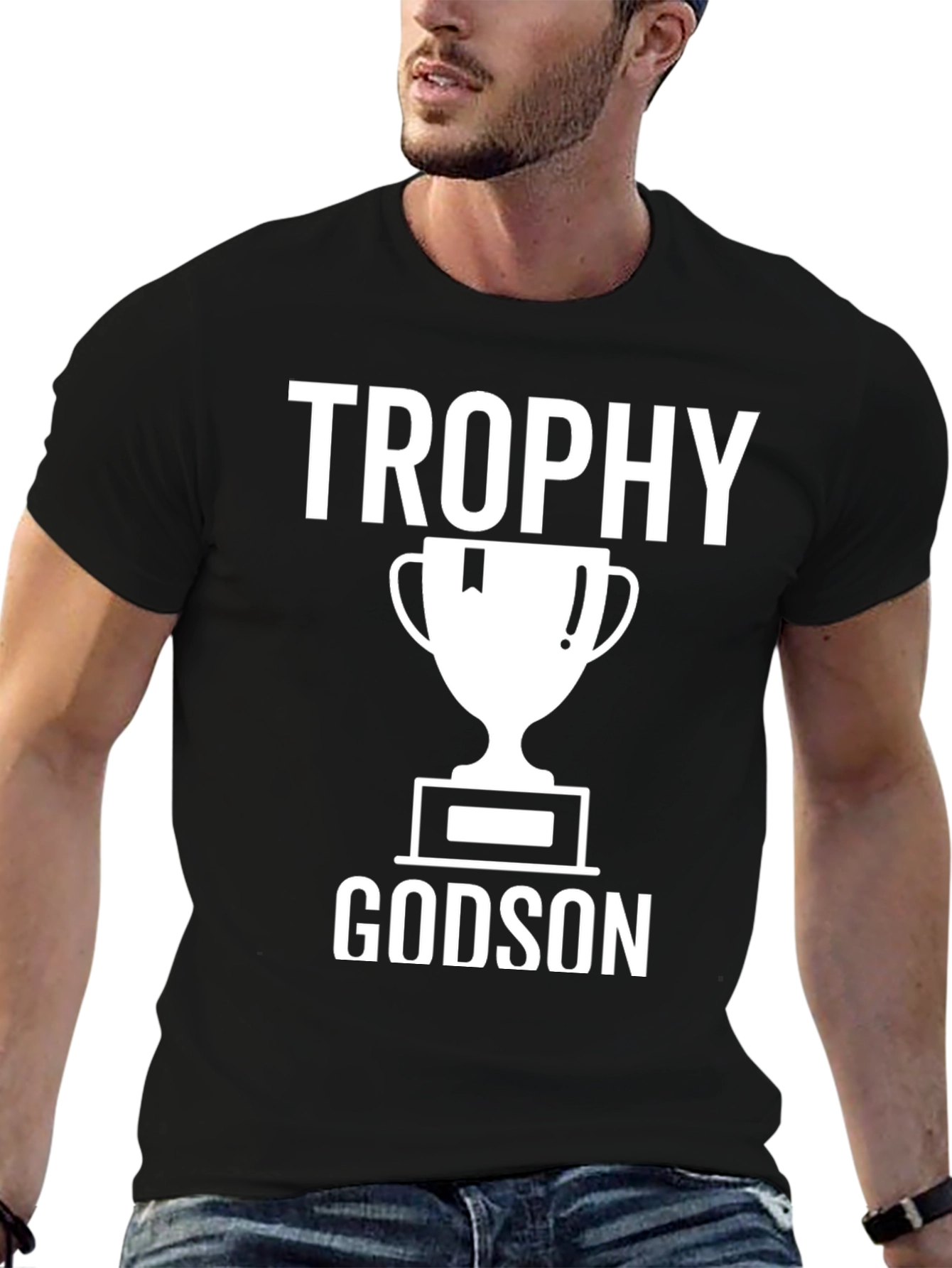 Trophy Godson Graphic T-Shirt - Black