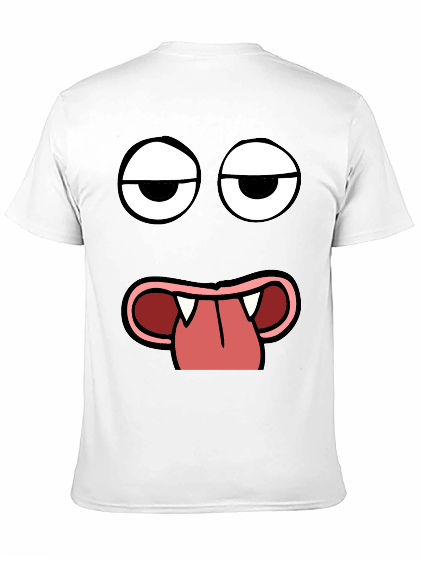 Funny Face Graphic Print Black T-Shirt
