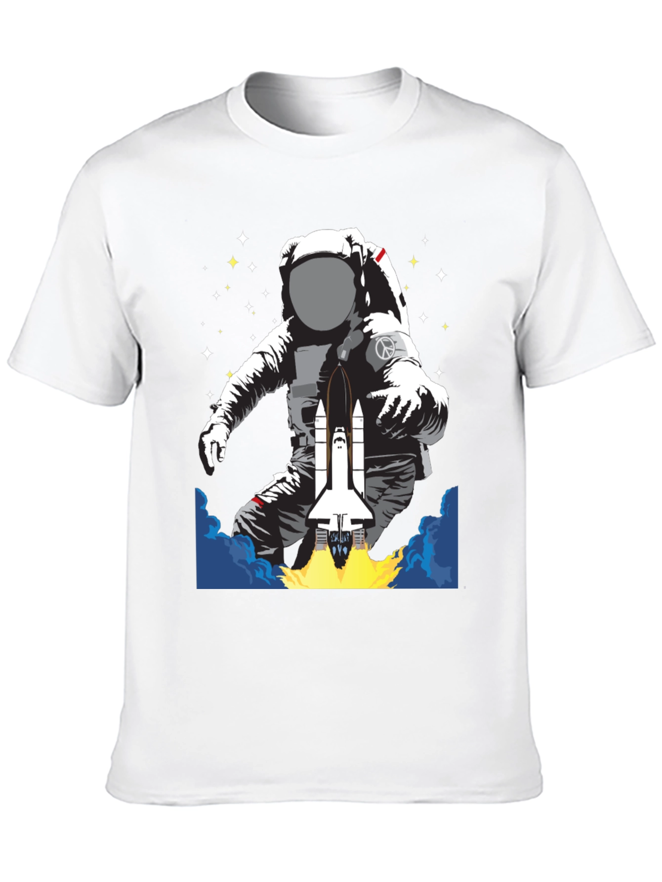 Astronaut Space Shuttle Graphic T-Shirt