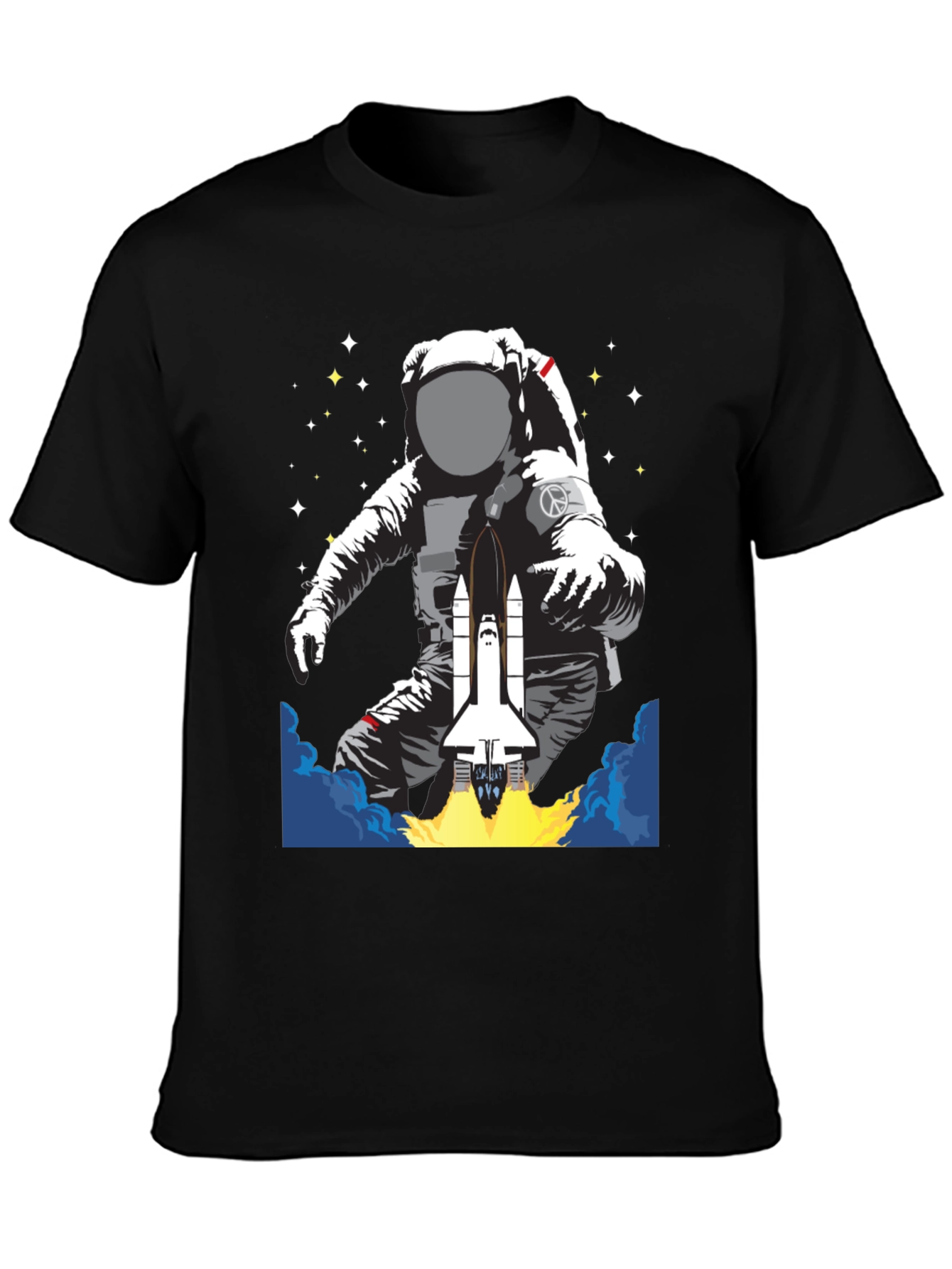 Astronaut Space Shuttle Graphic T-Shirt