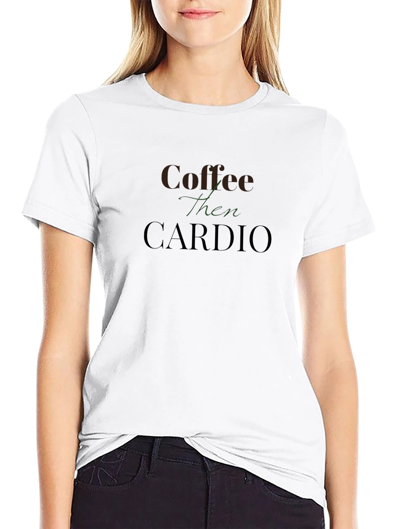 Coffee Then Cardio T-Shirt - Fitness Apparel