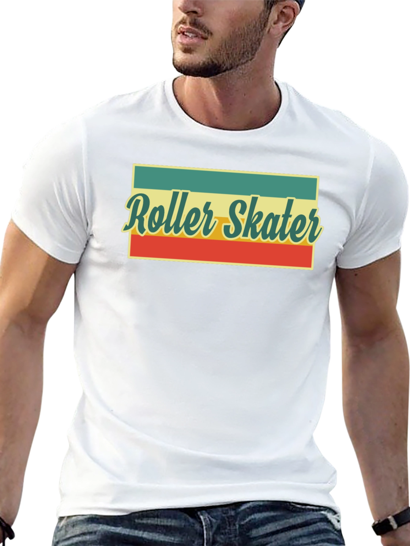 Retro Roller Skater Graphic T-Shirt