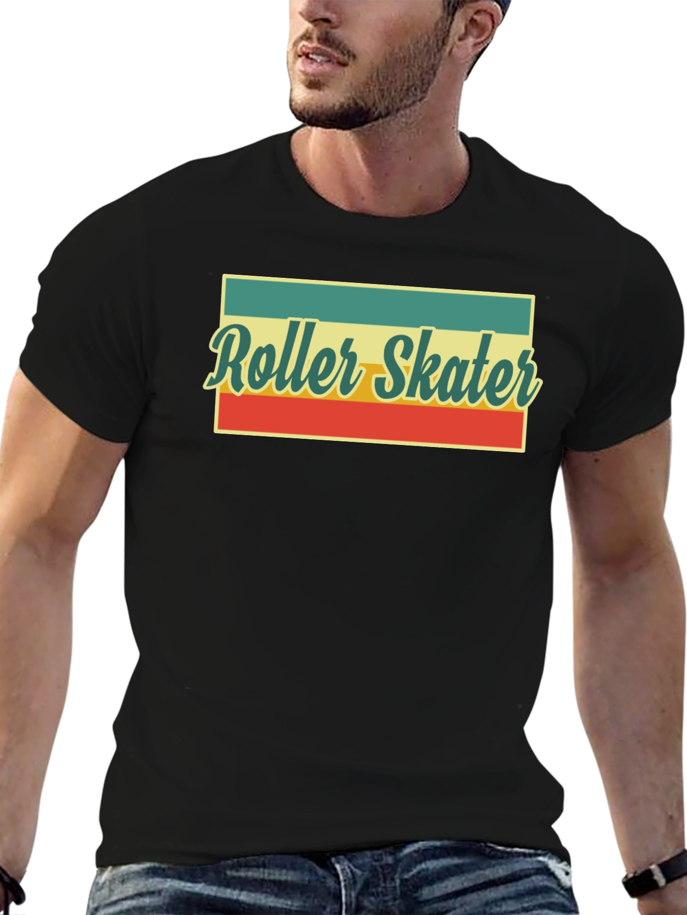 Retro Roller Skater Graphic T-Shirt