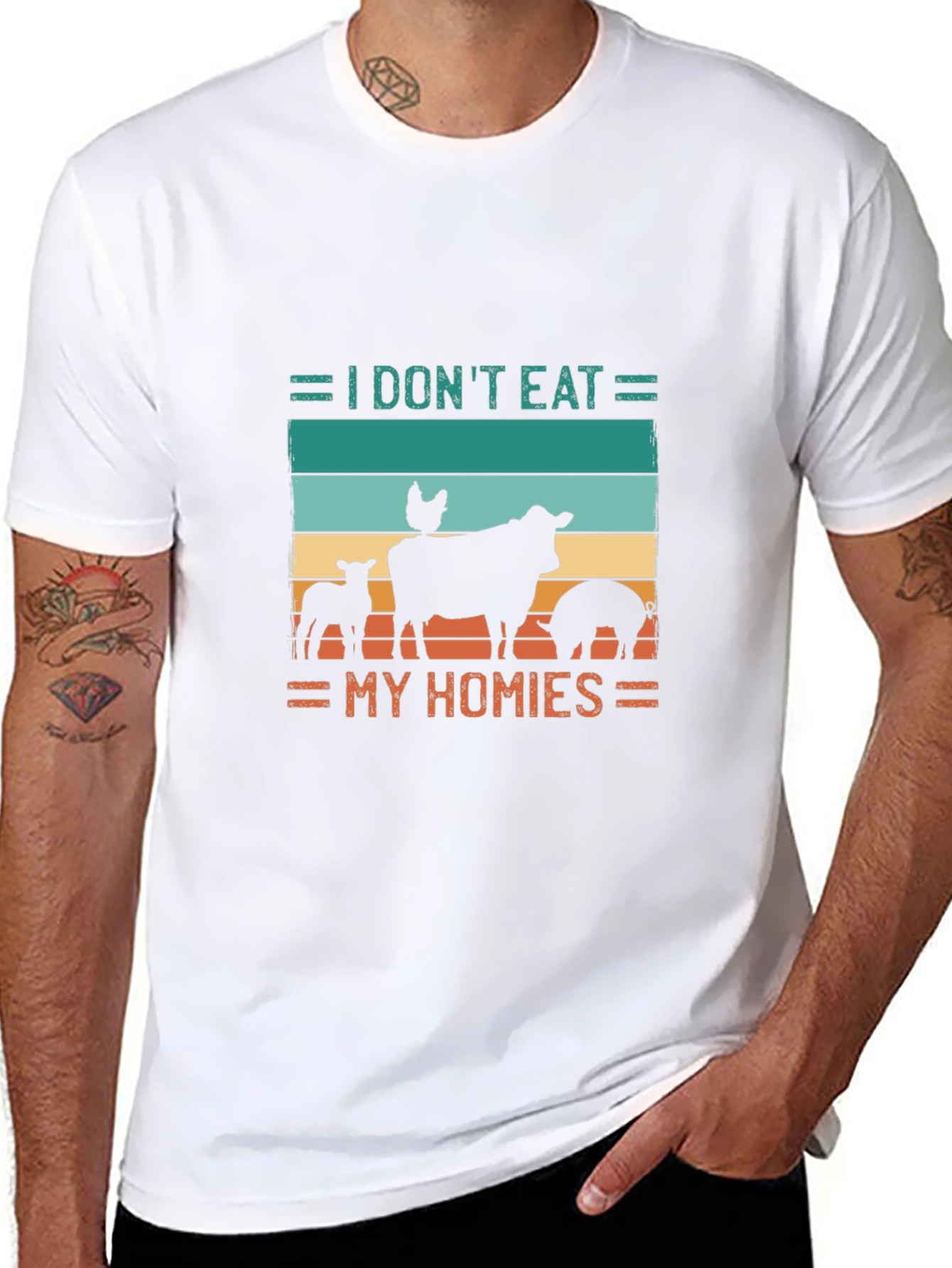 Vegan T-Shirt - I Dont Eat My Homies