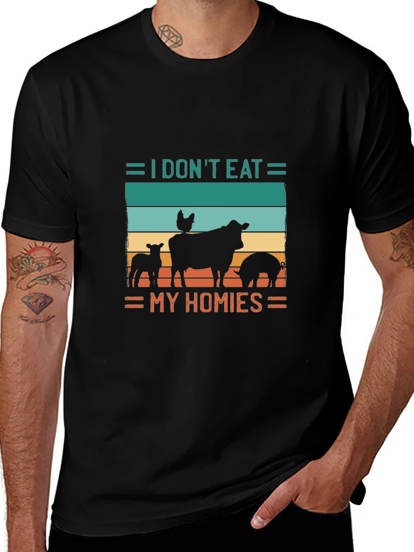 Vegan T-Shirt - I Dont Eat My Homies