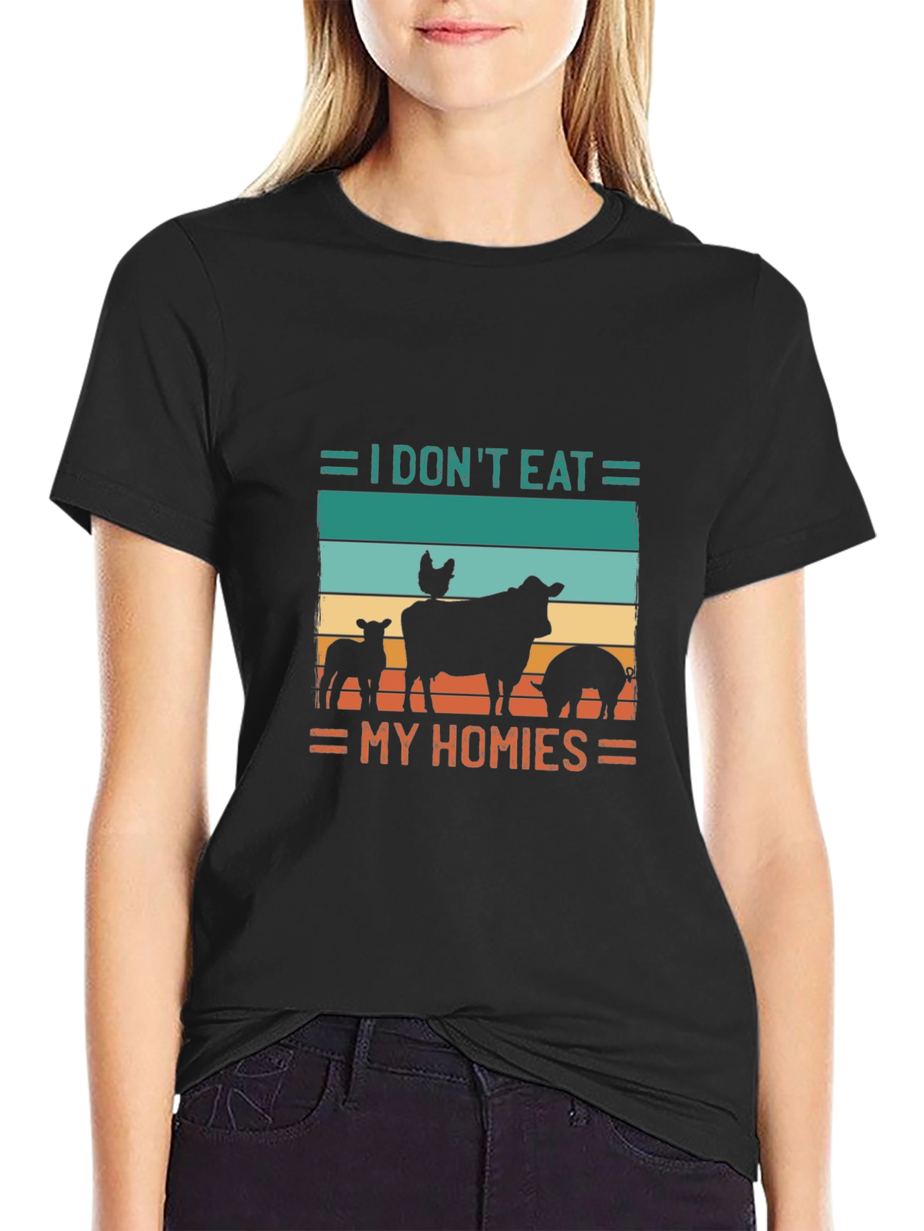 Vegan T-Shirt - I Dont Eat My Homies