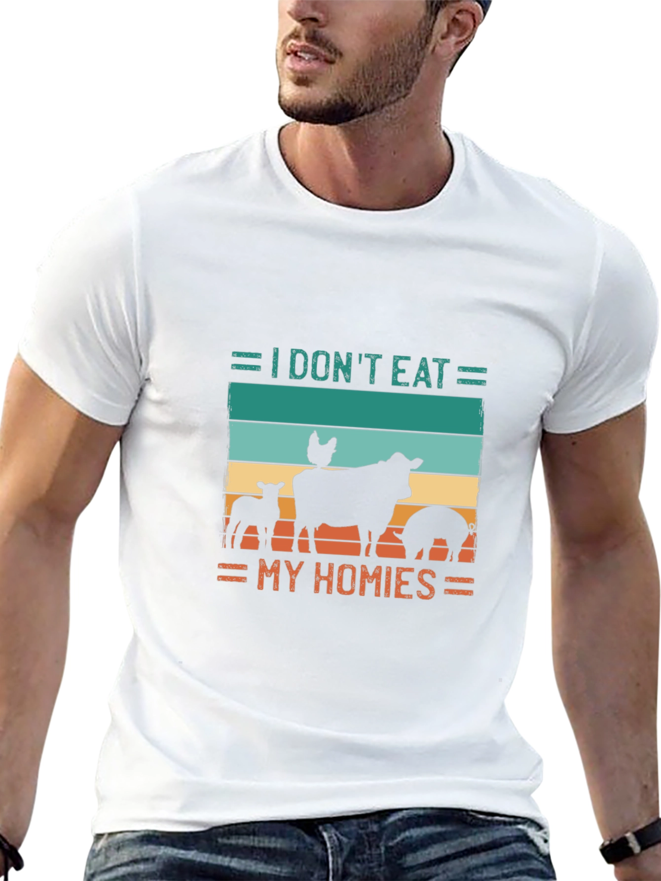 Vegan T-Shirt - I Dont Eat My Homies