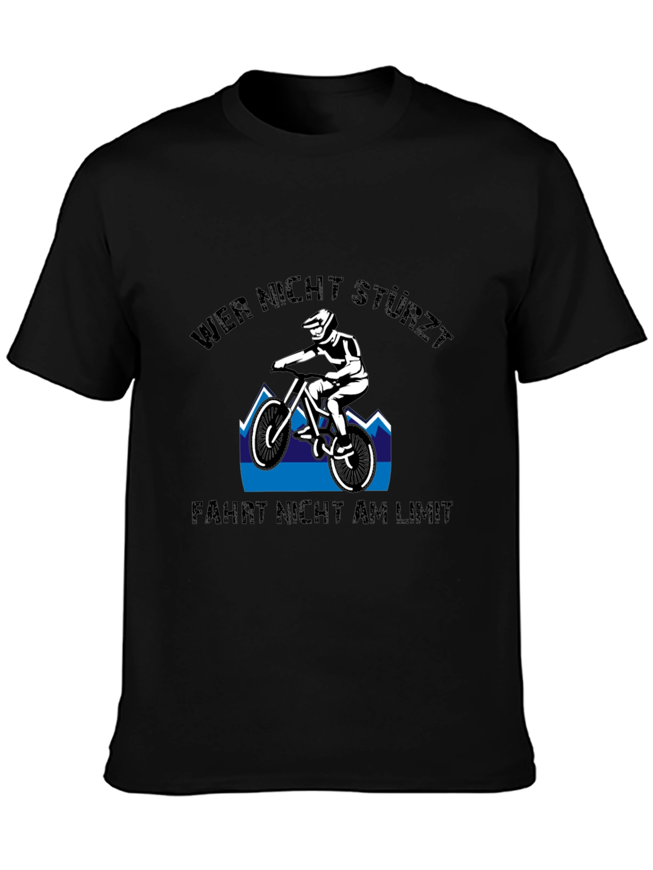 Mountain Bike T-Shirt: Wer Nicht Stürzt