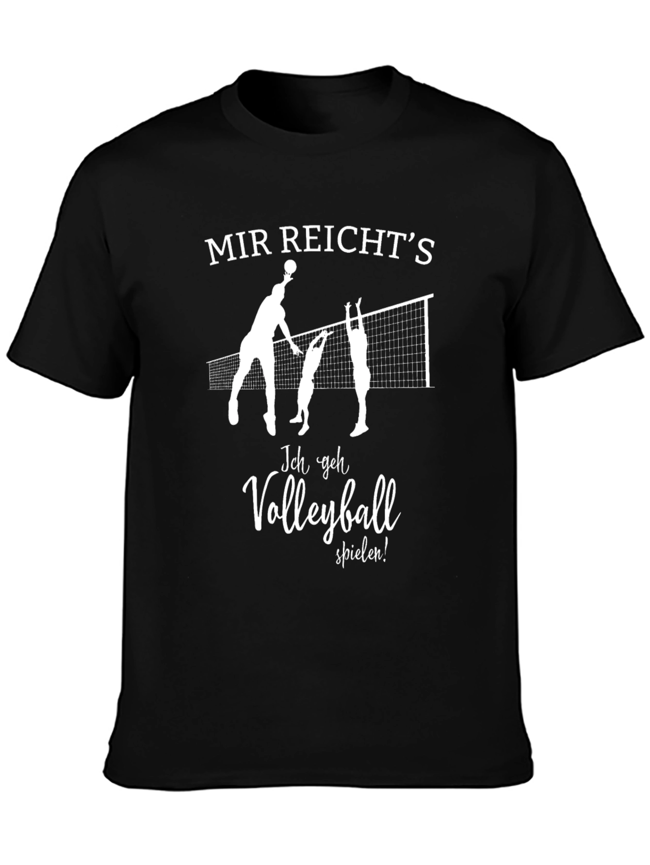 Mir Reichts Volleyball T-Shirt - Black