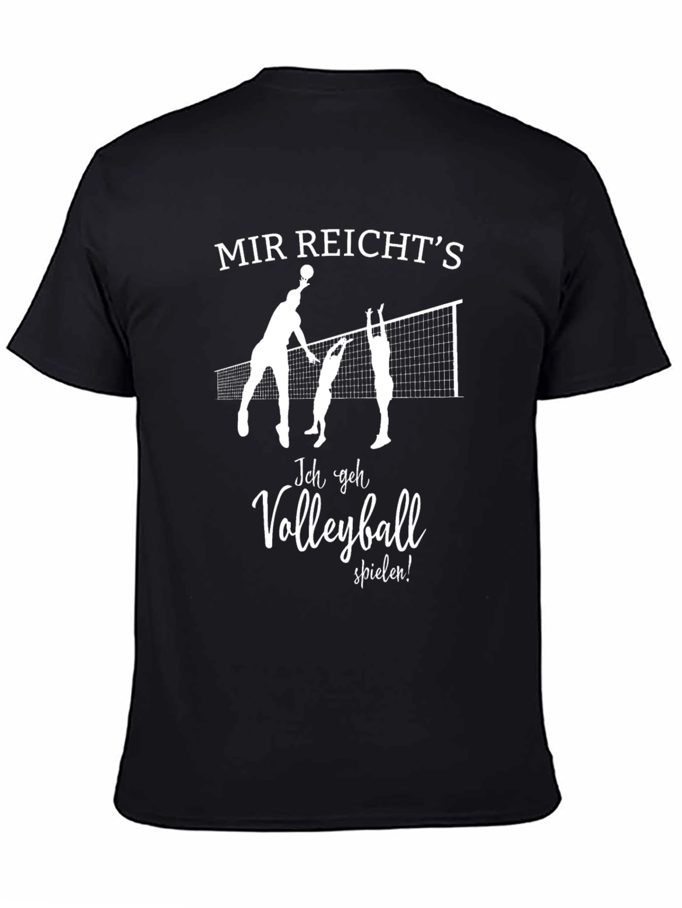 Mir Reichts Volleyball T-Shirt - Black
