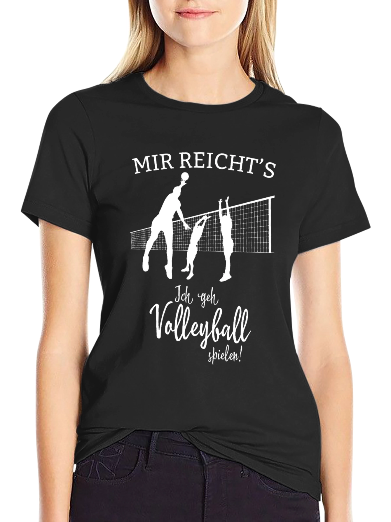 Mir Reichts Volleyball T-Shirt - Black