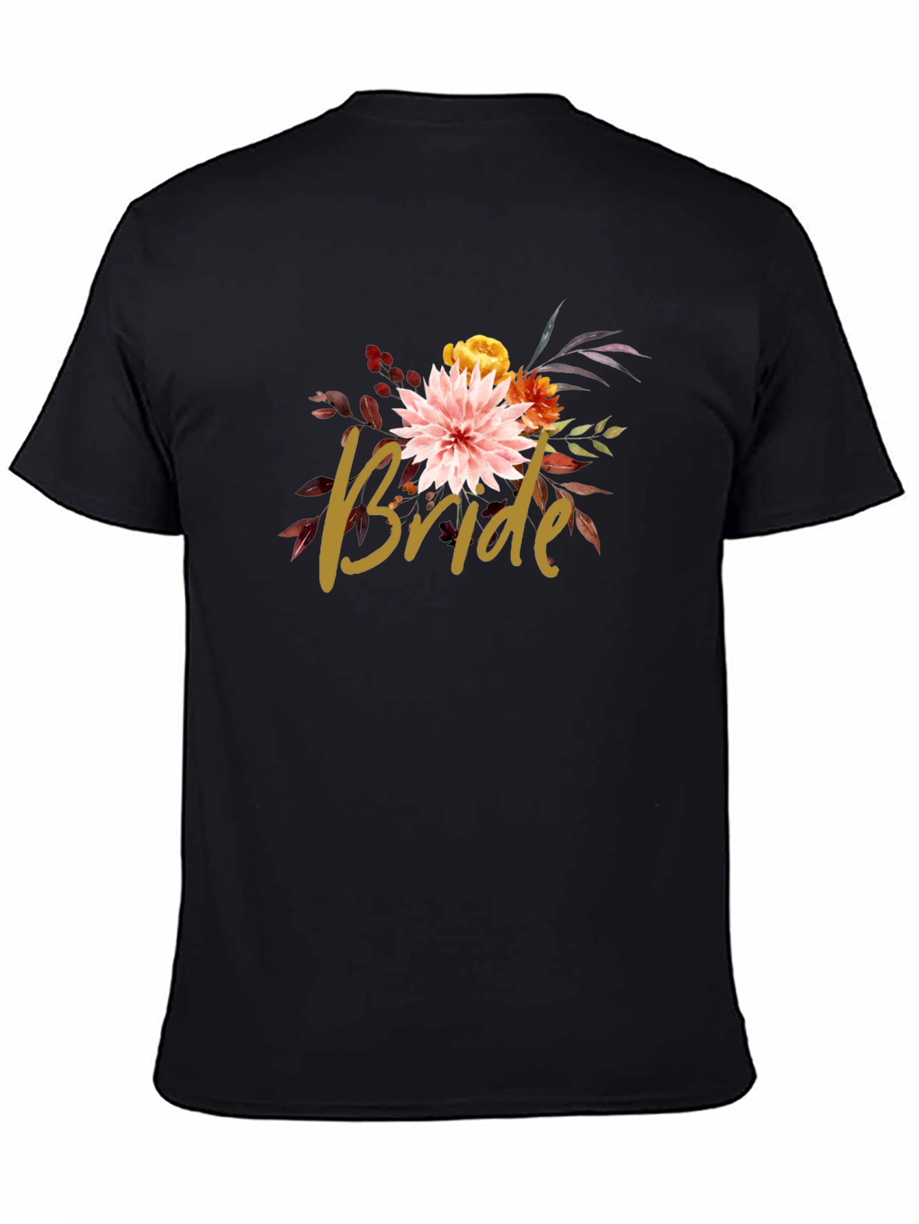 Floral Bride T-Shirt - Bridal Party Tee