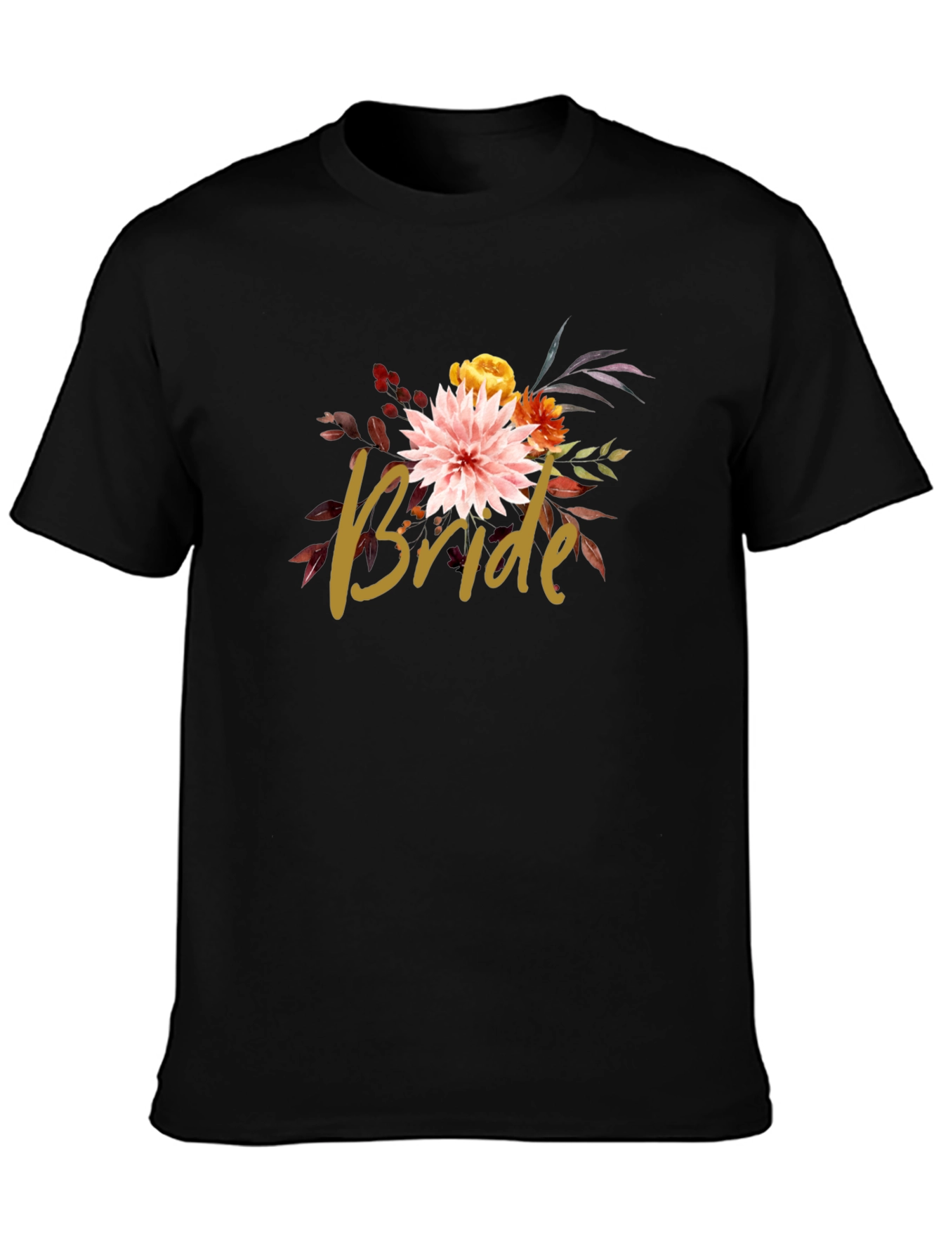Floral Bride T-Shirt - Bridal Party Tee