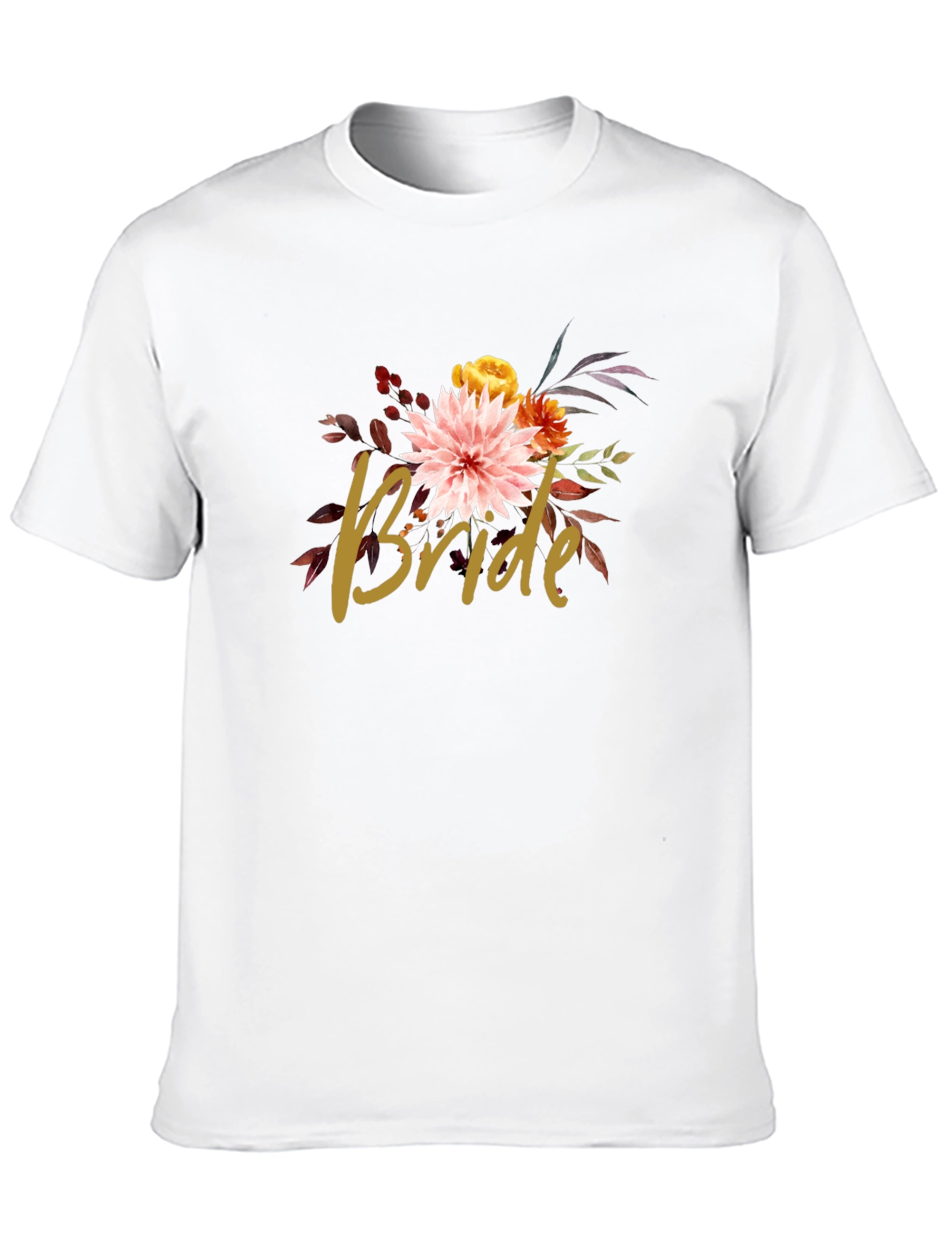 Floral Bride T-Shirt - Bridal Party Tee