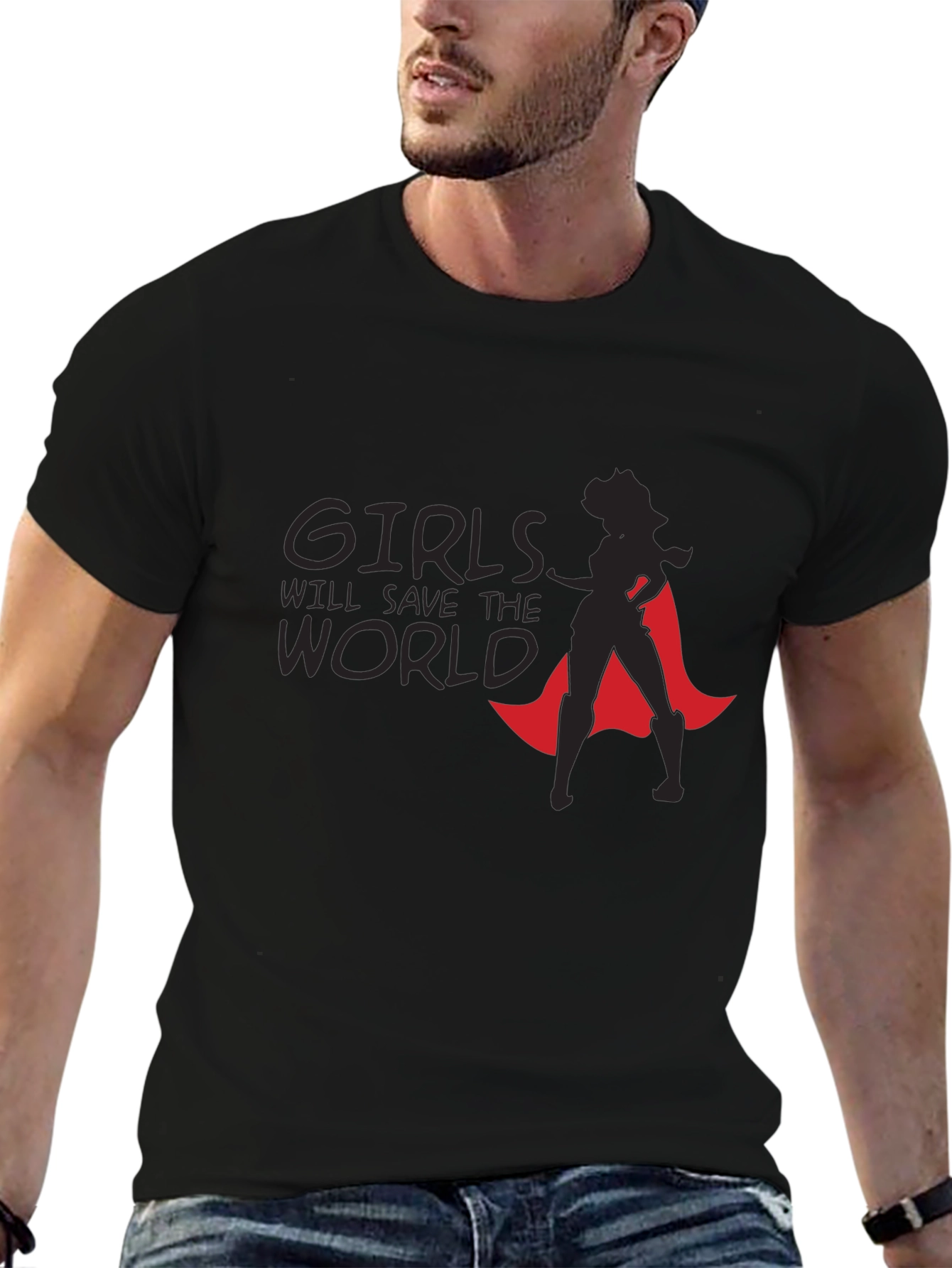 Girls Will Save The World Graphic Tee