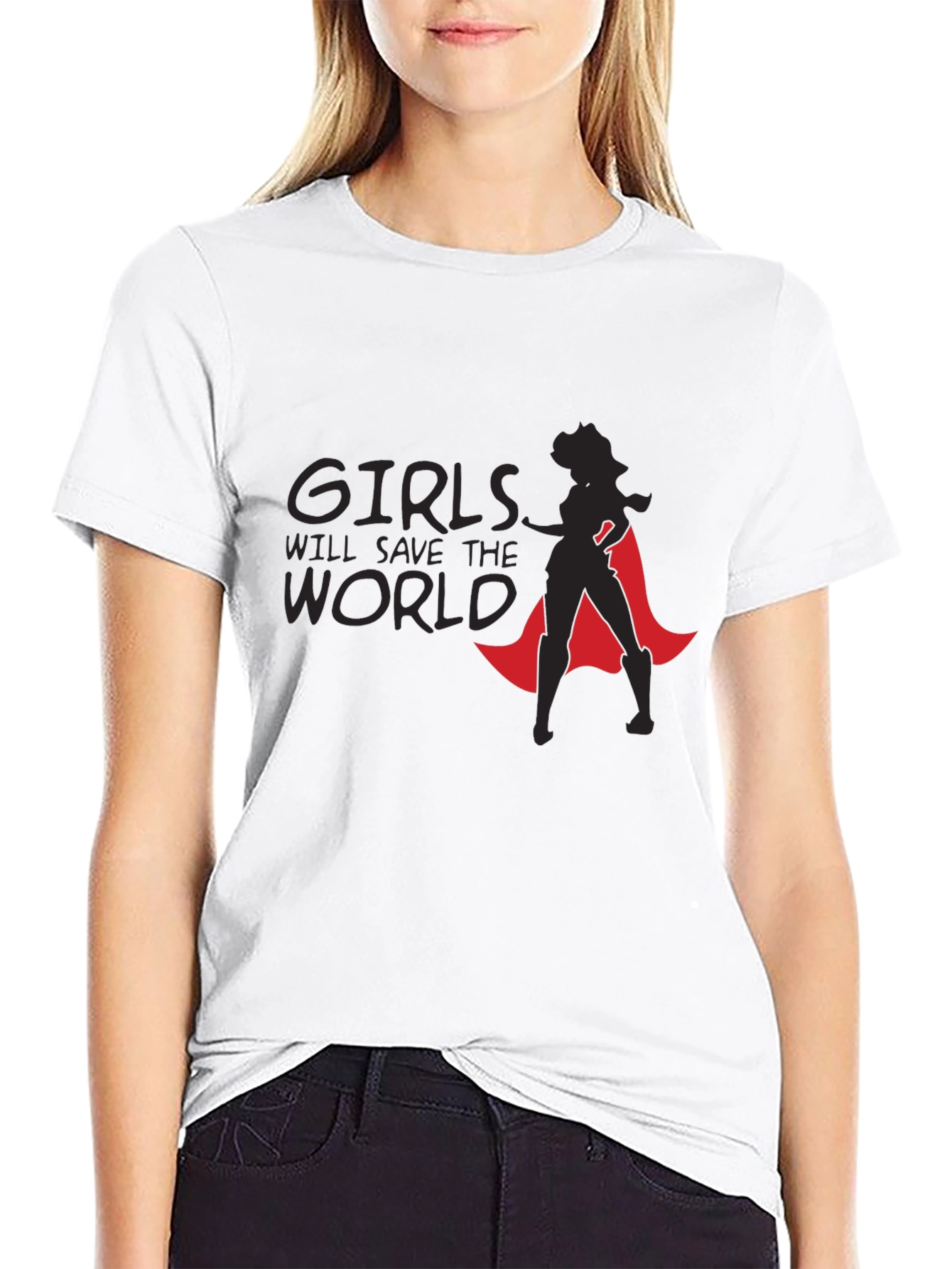 Girls Will Save The World Graphic Tee