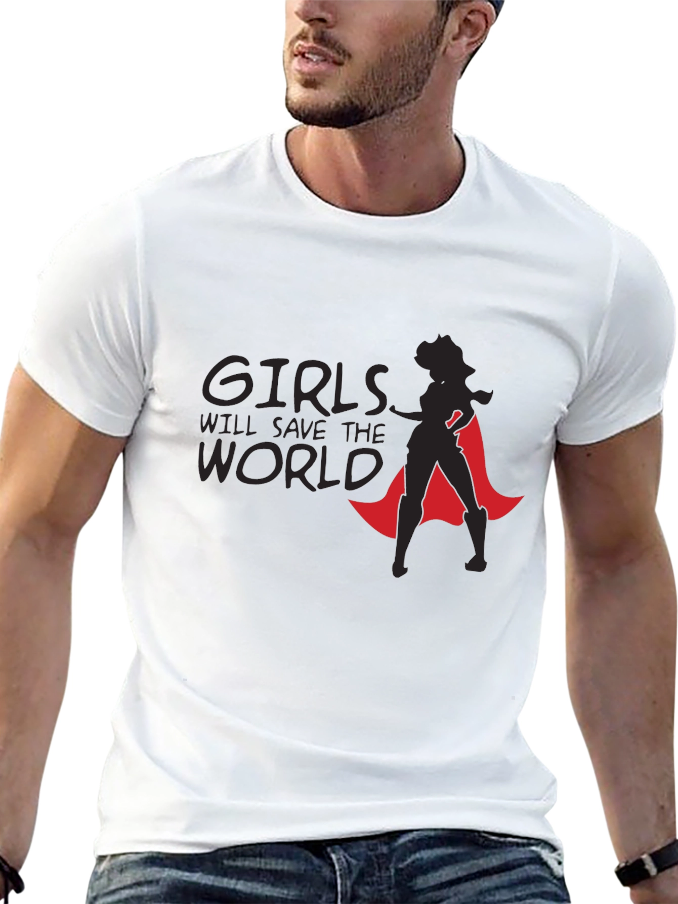 Girls Will Save The World Graphic Tee