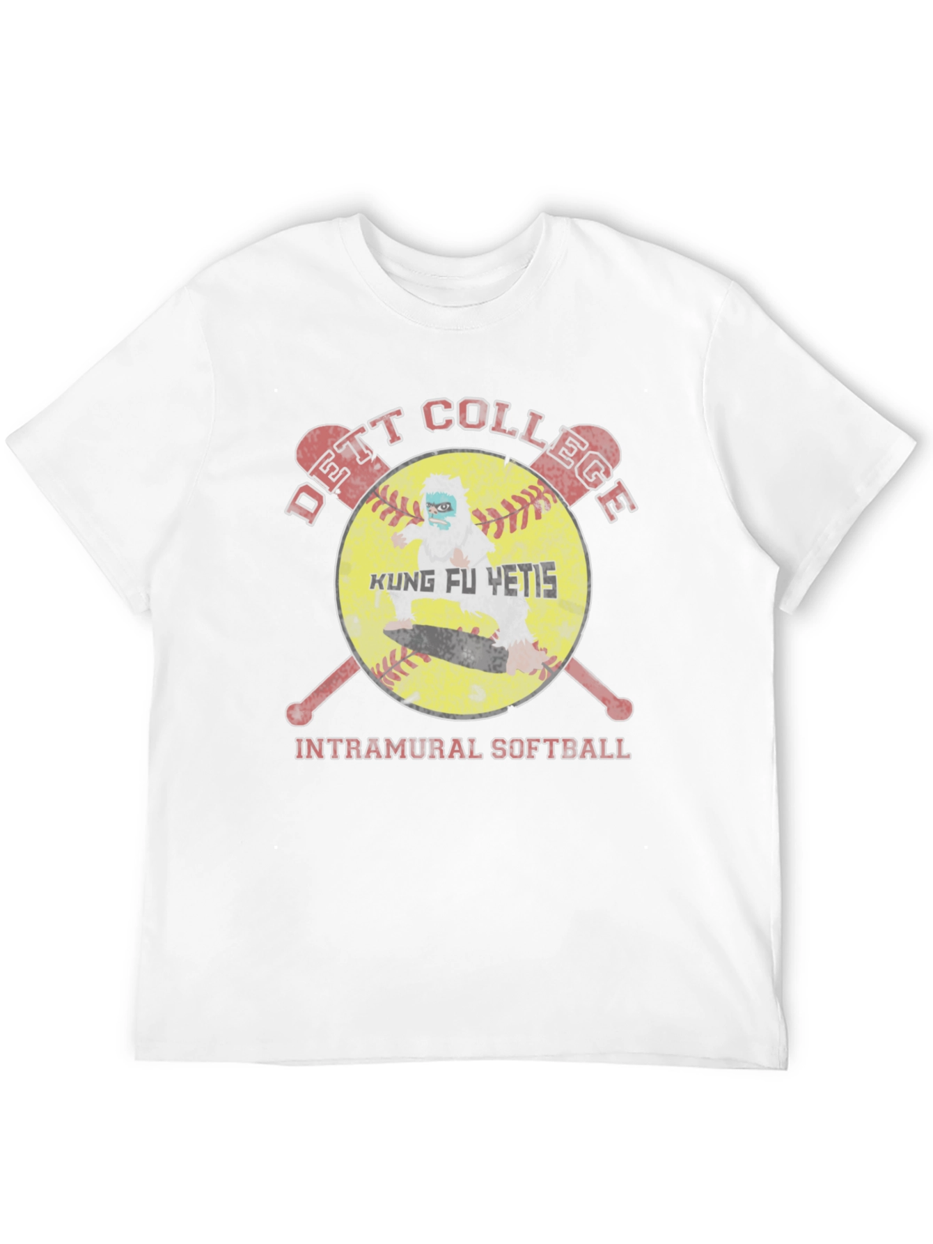 Kung Fu Yetis Intramural Softball T-Shirt