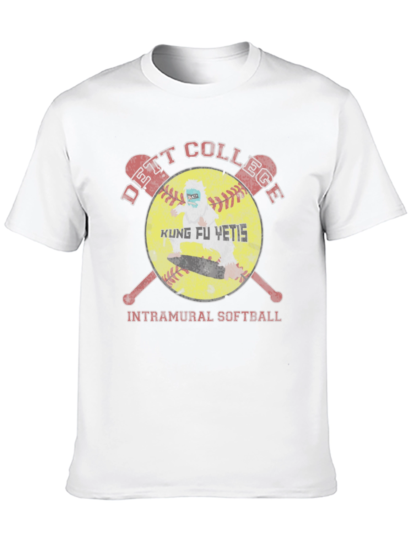 Kung Fu Yetis Intramural Softball T-Shirt