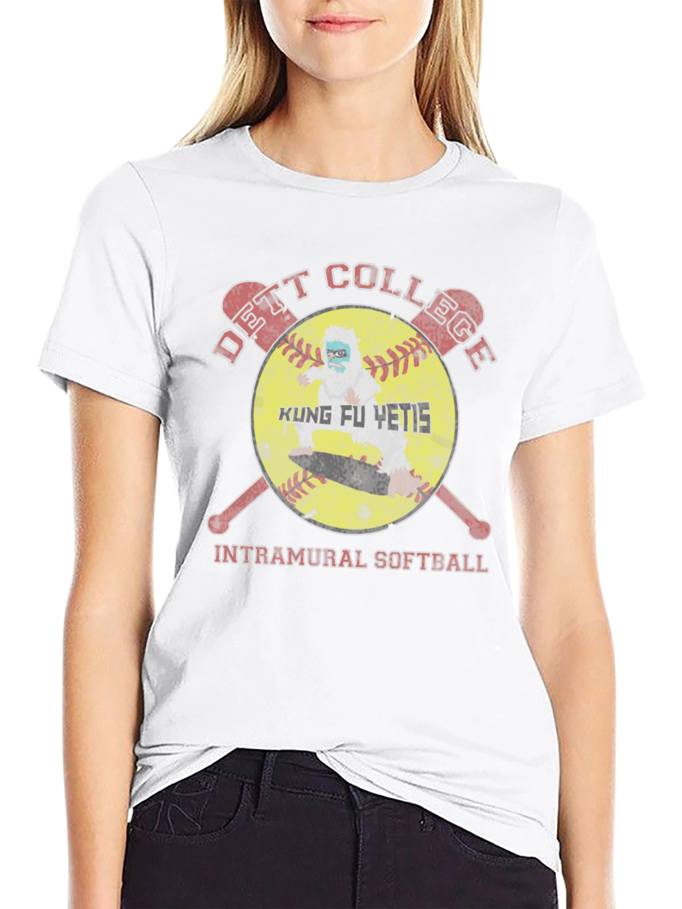 Kung Fu Yetis Intramural Softball T-Shirt