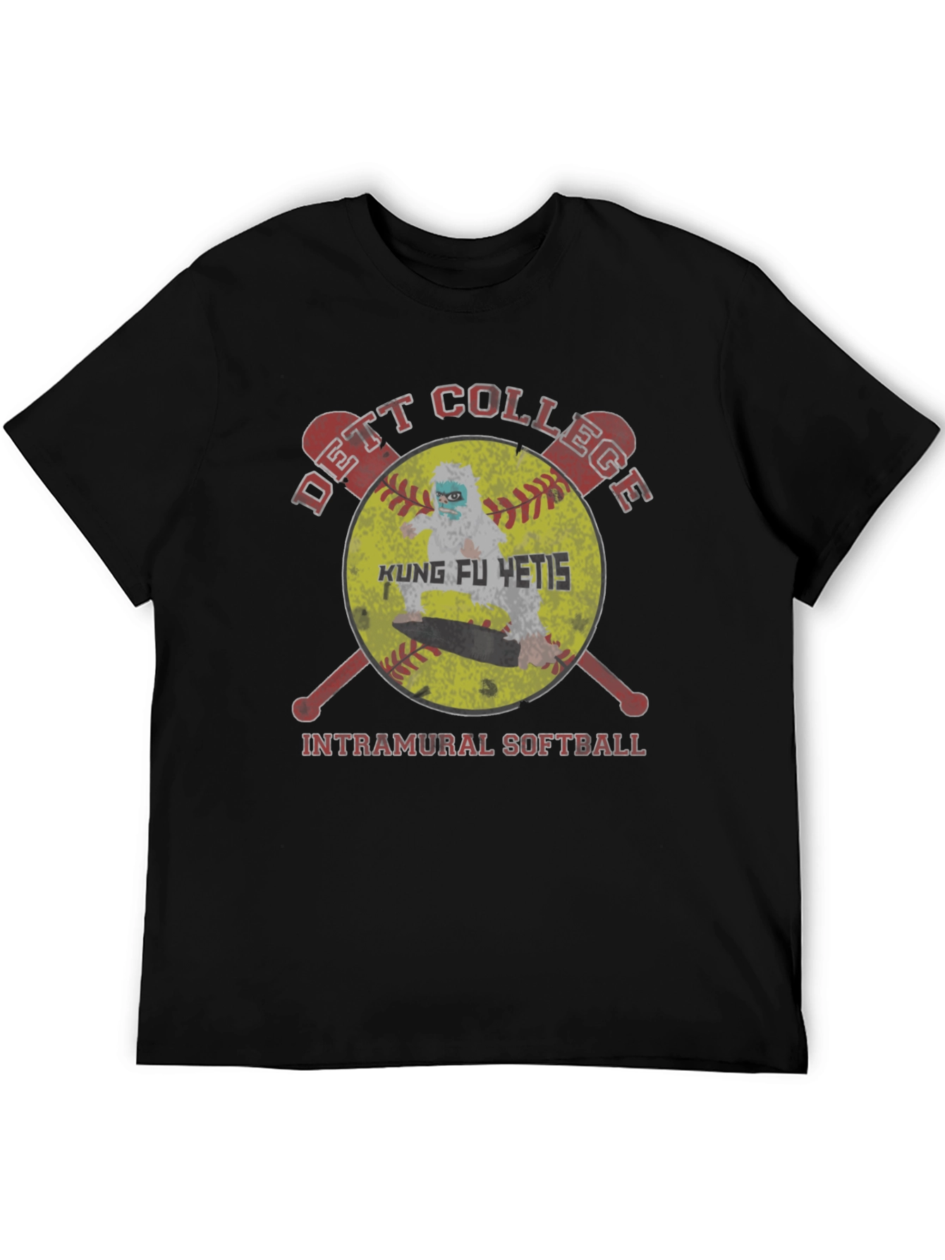 Kung Fu Yetis Intramural Softball T-Shirt