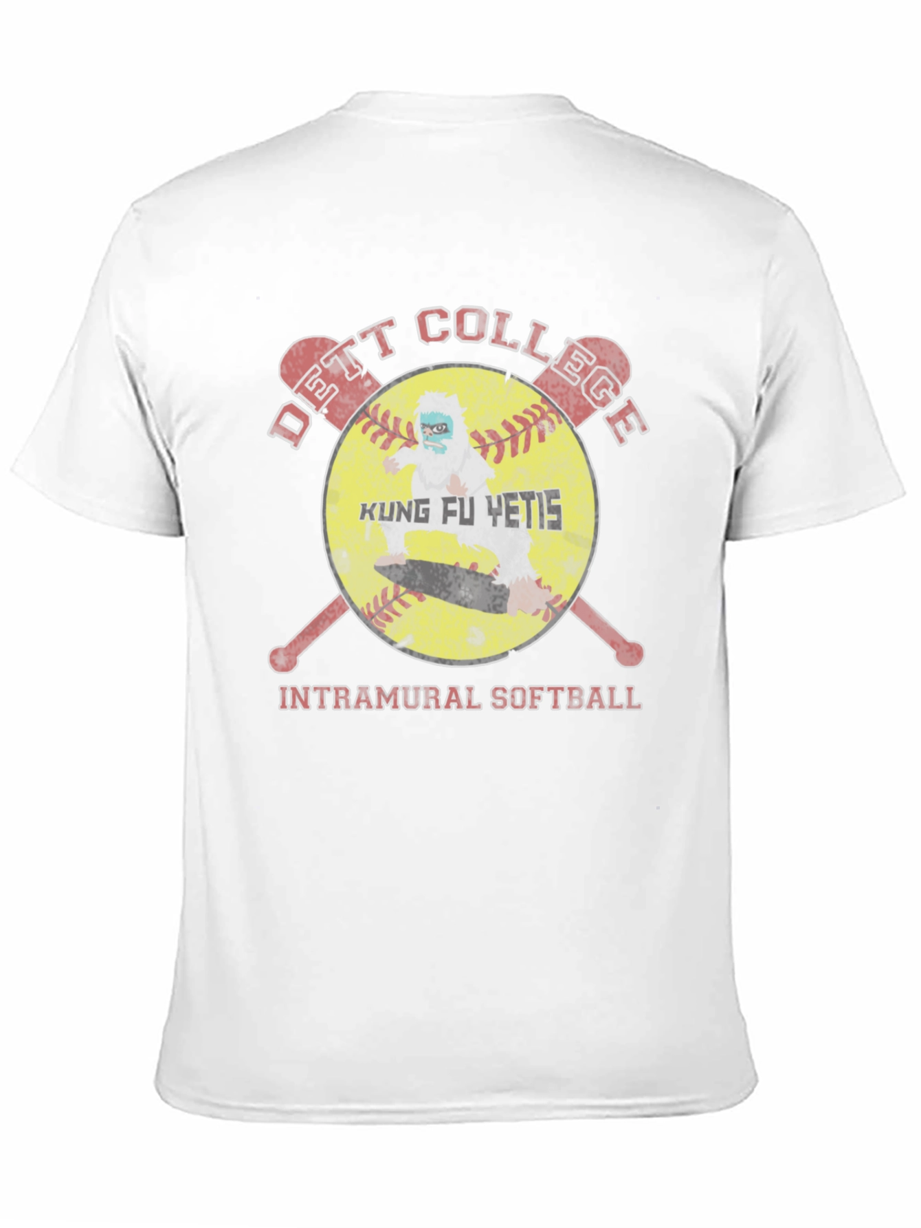 Kung Fu Yetis Intramural Softball T-Shirt