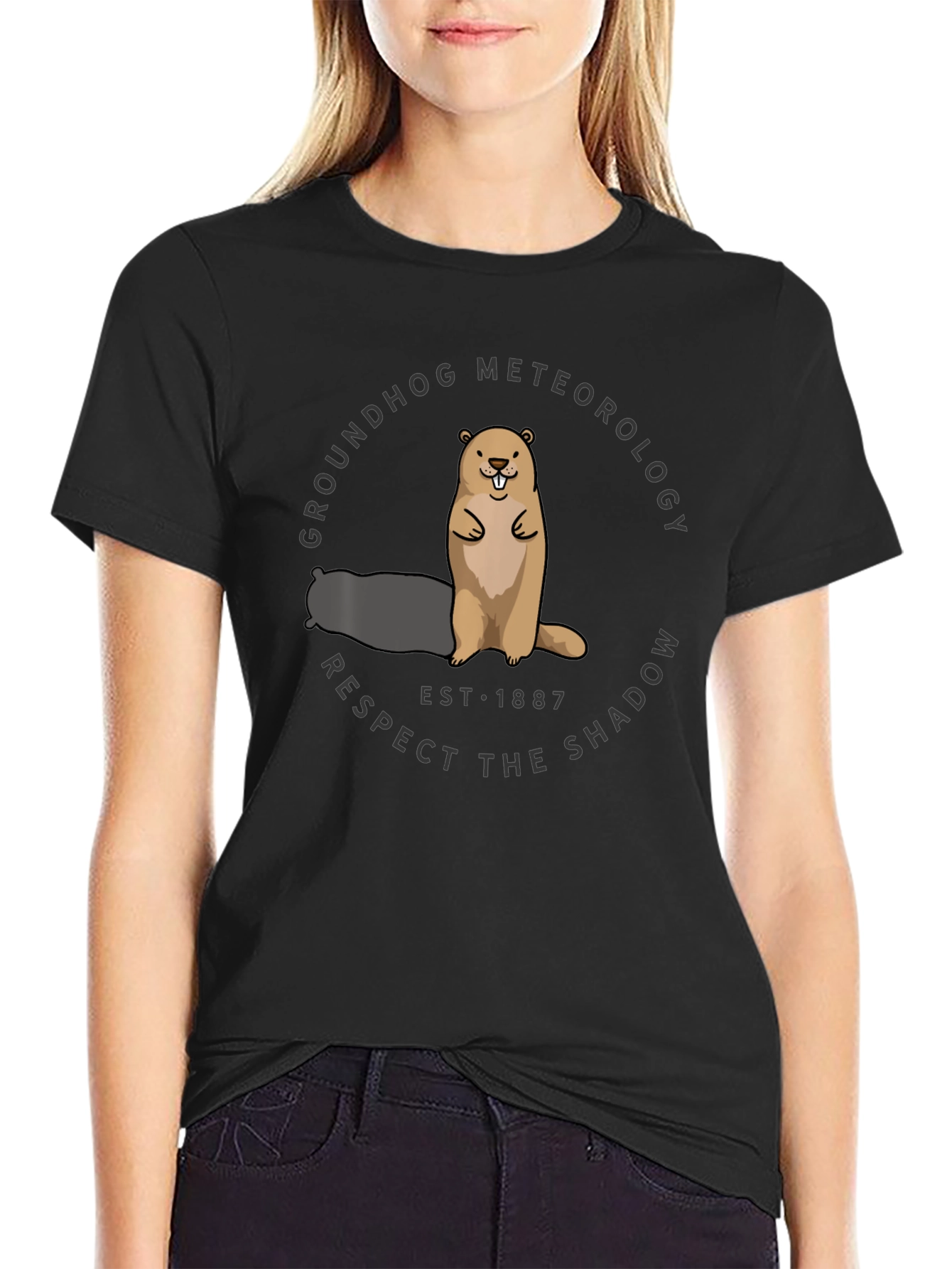 Groundhog Meteorology T-Shirt - Respect the Shadow!