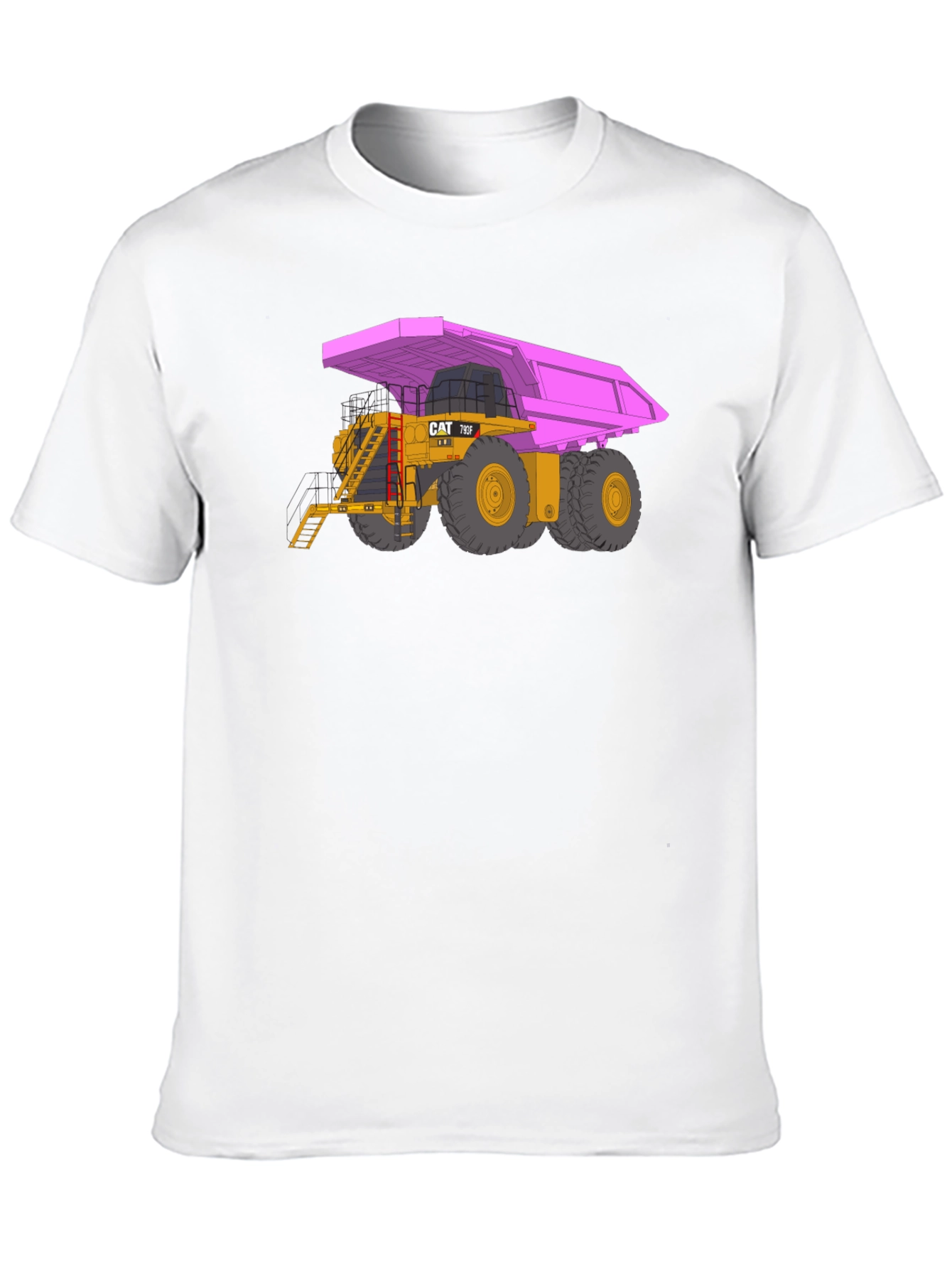 Pink Dump Truck Graphic T-Shirt