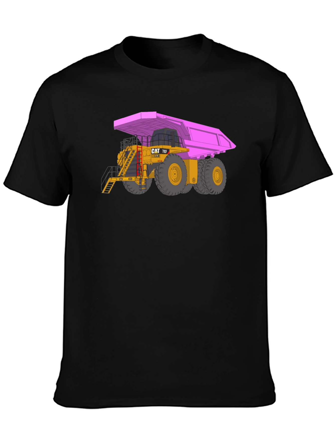Pink Dump Truck Graphic T-Shirt
