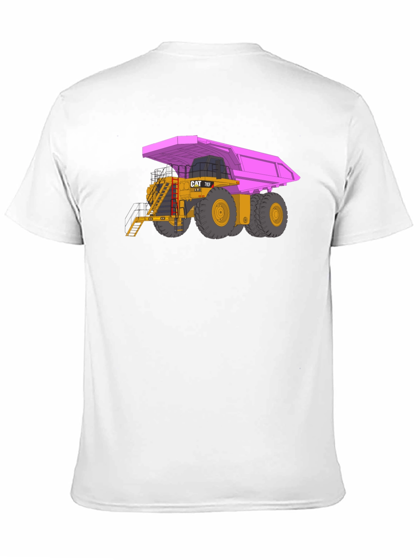 Pink Dump Truck Graphic T-Shirt