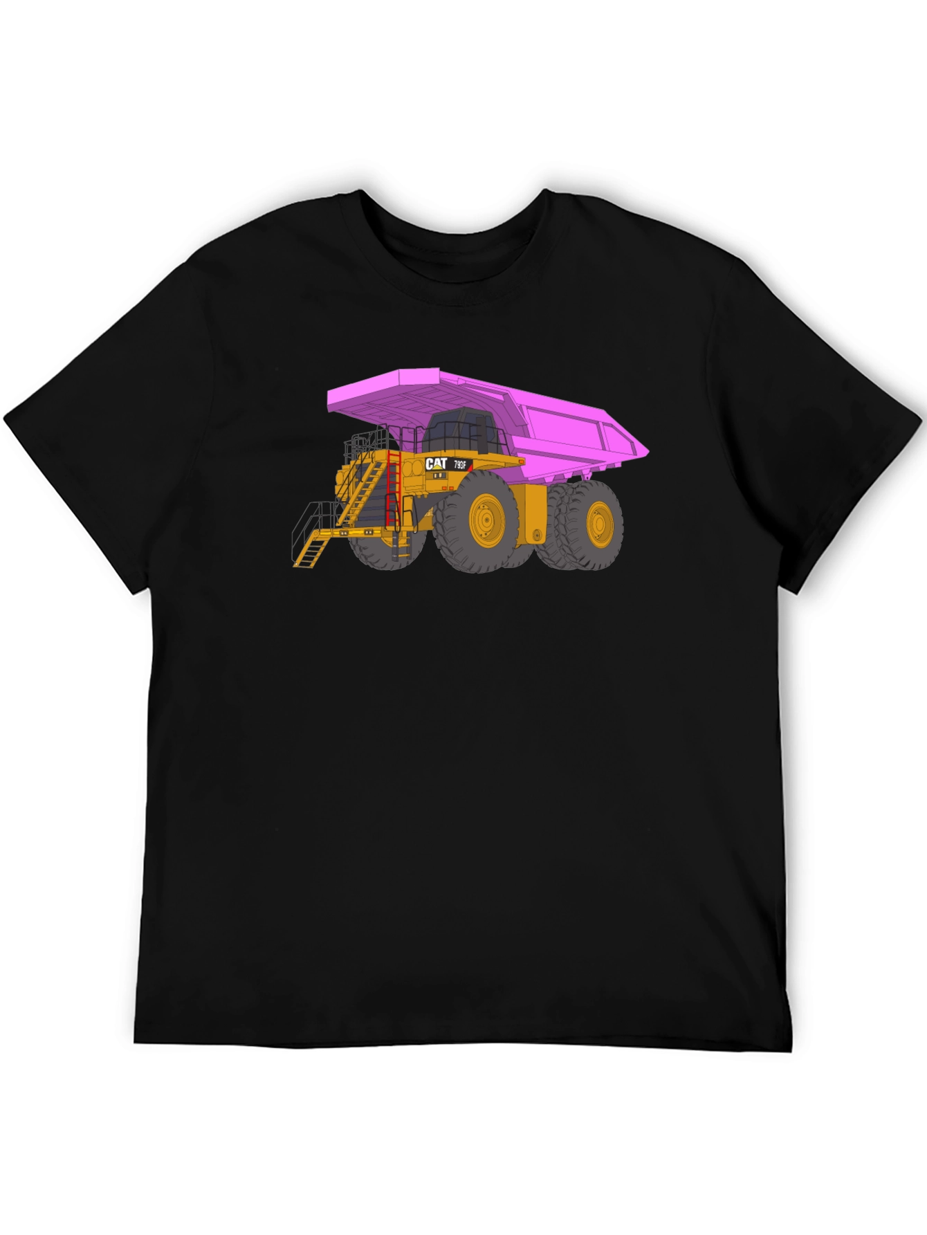 Pink Dump Truck Graphic T-Shirt