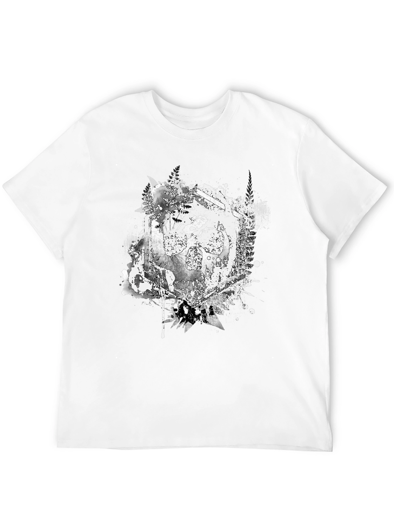 Edgy Skull Graphic T-Shirt - Black