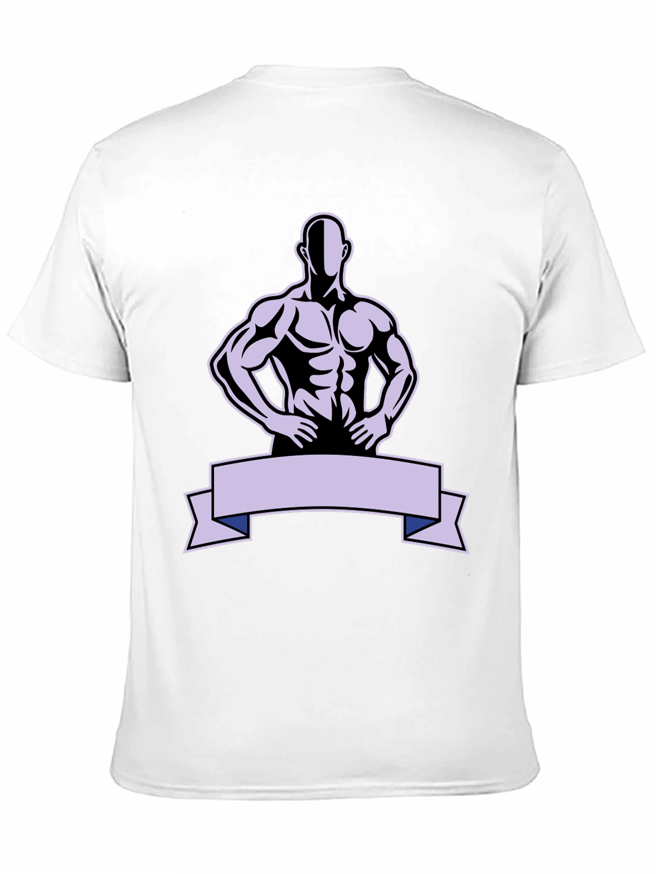 Muscle Man Graphic T-Shirt - Black Cotton Tee