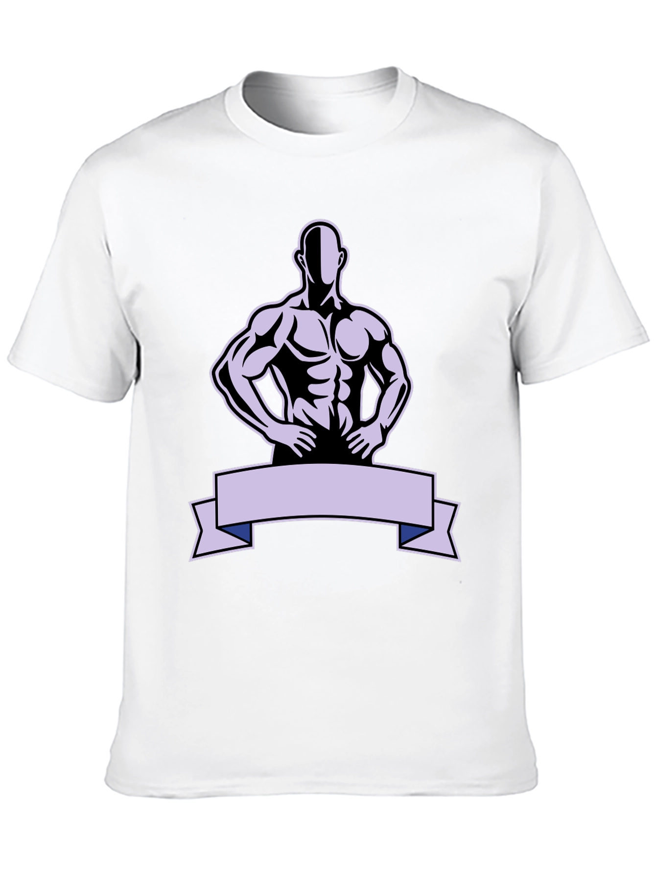 Muscle Man Graphic T-Shirt - Black Cotton Tee