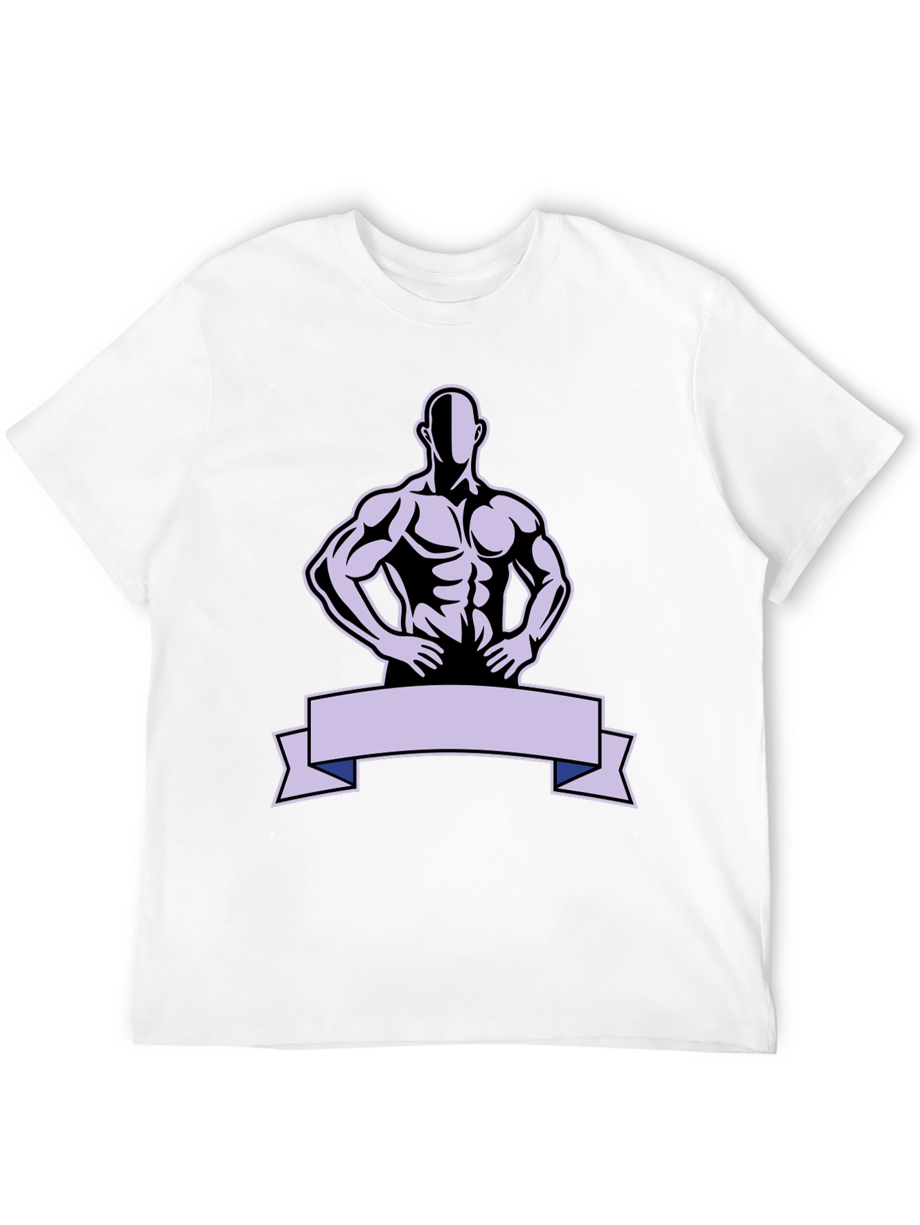 Muscle Man Graphic T-Shirt - Black Cotton Tee