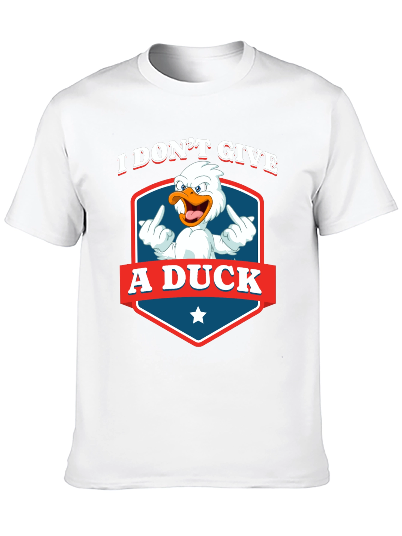 I Dont Give A Duck Funny Graphic T-Shirt