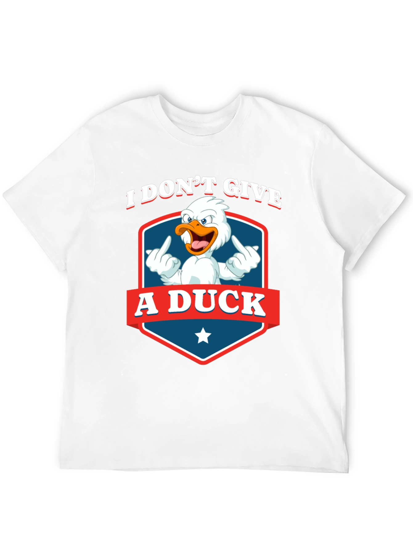 I Dont Give A Duck Funny Graphic T-Shirt