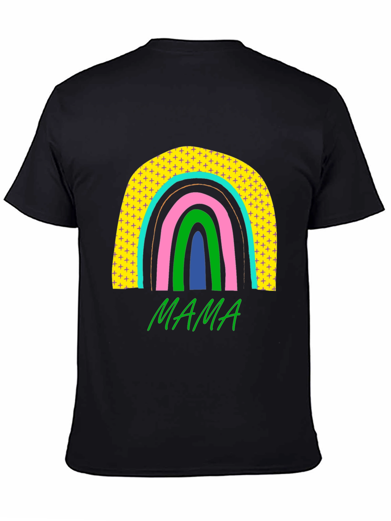 Mama Rainbow Graphic Tee - Stylish Moms T-Shirt