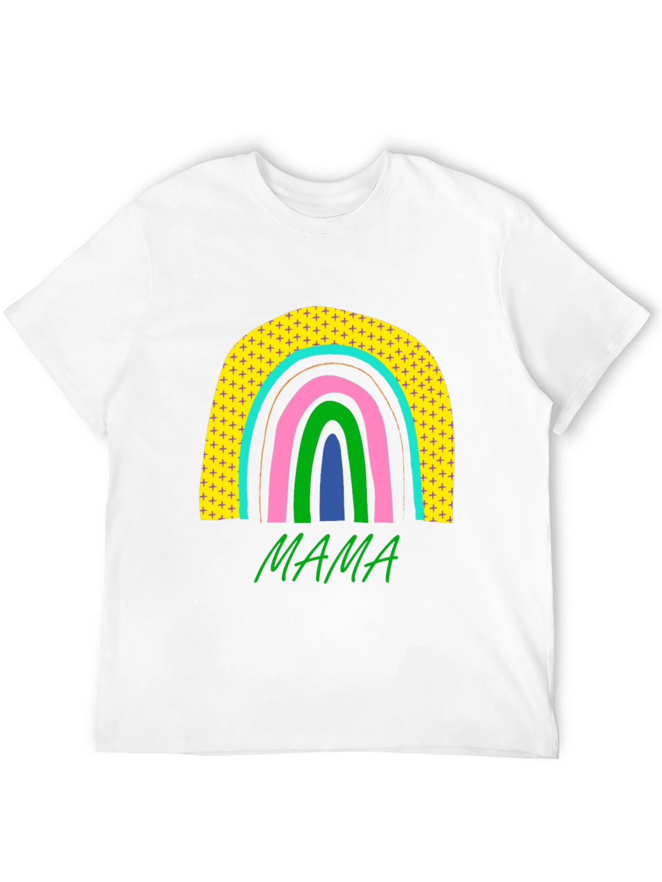 Mama Rainbow Graphic Tee - Stylish Moms T-Shirt