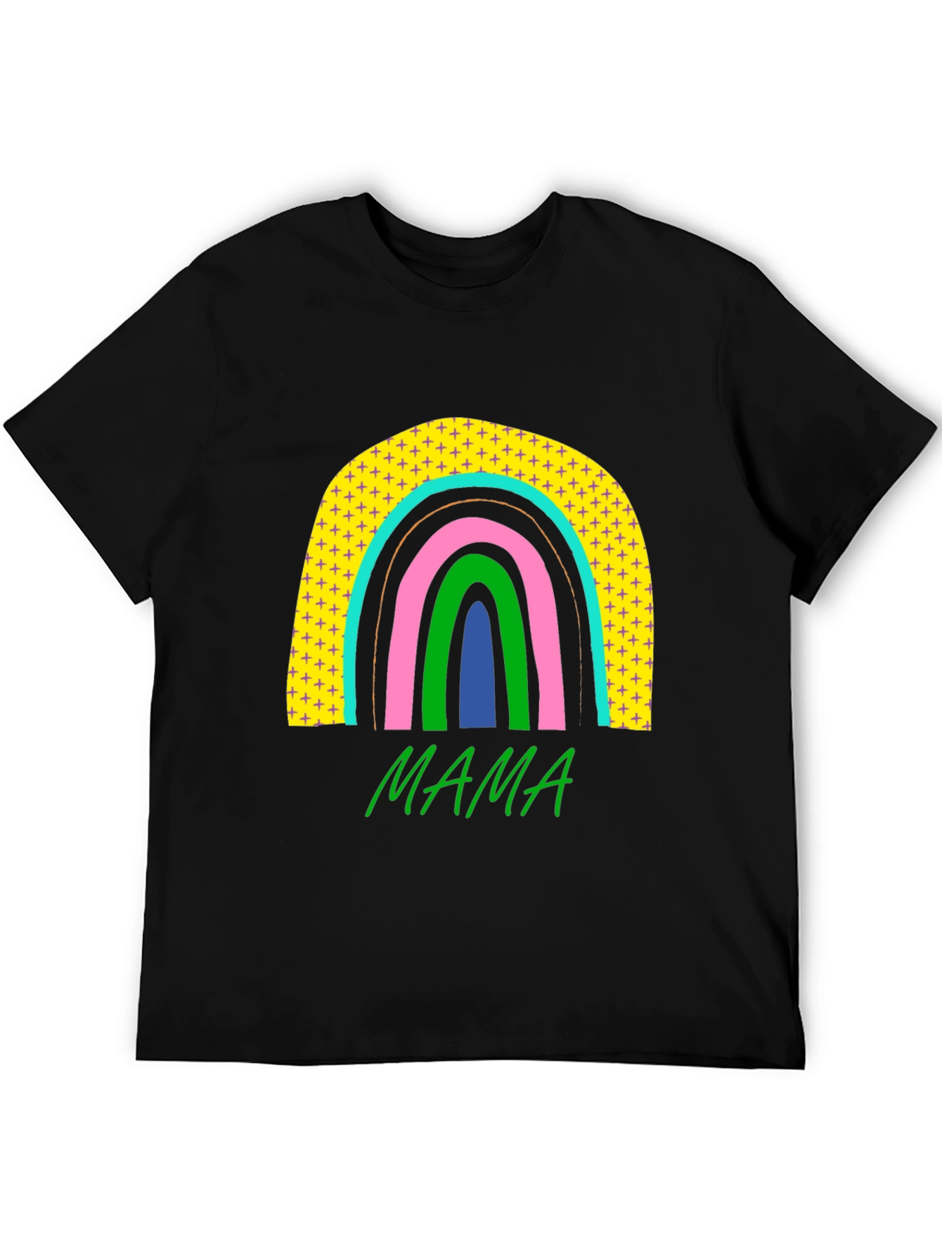 Mama Rainbow Graphic Tee - Stylish Moms T-Shirt