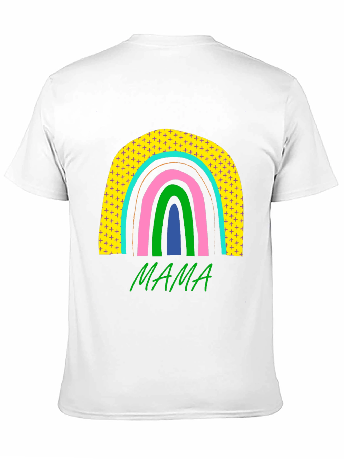 Mama Rainbow Graphic Tee - Stylish Moms T-Shirt