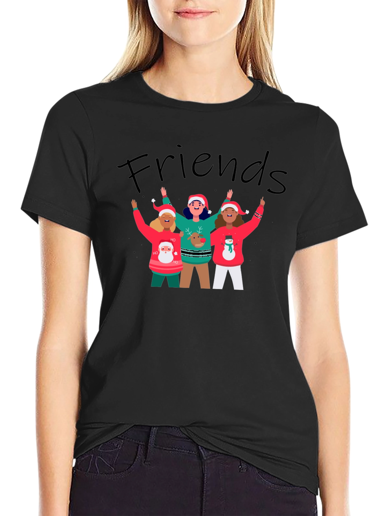 Friends Christmas Graphic Tee