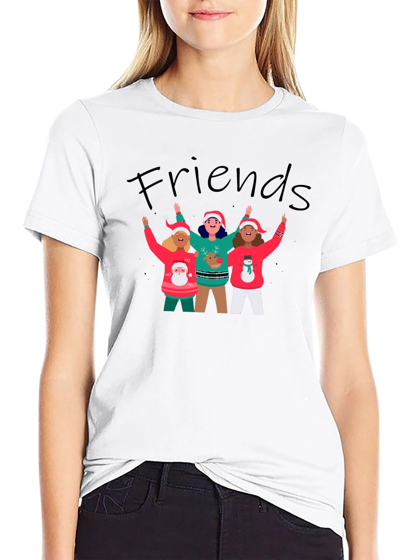 Friends Christmas Graphic Tee