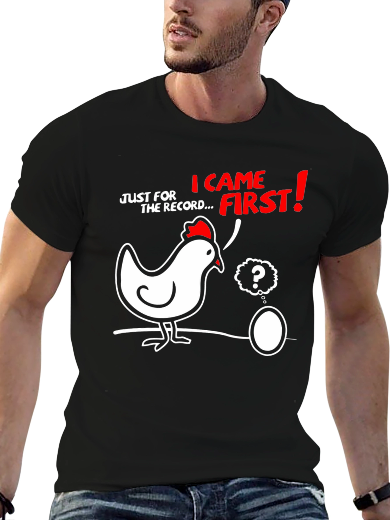 Chicken or the Egg? Funny Graphic T-Shirt