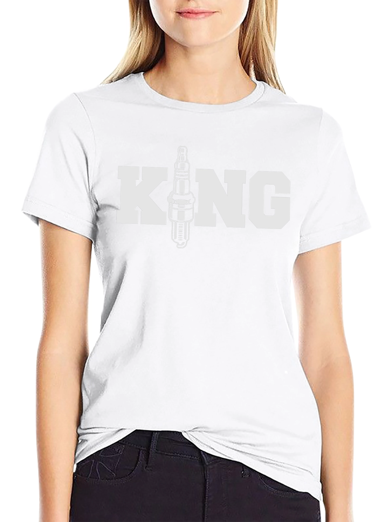 King Spark Plug T-Shirt - Automotive Mechanic Apparel
