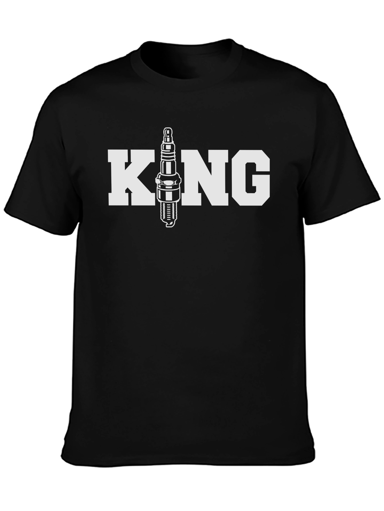 King Spark Plug T-Shirt - Automotive Mechanic Apparel