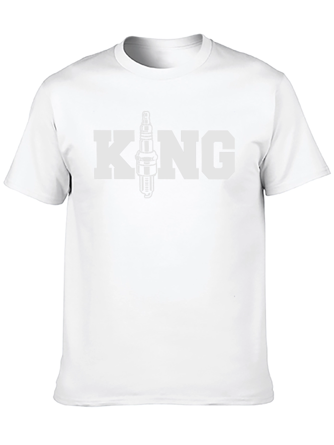 King Spark Plug T-Shirt - Automotive Mechanic Apparel