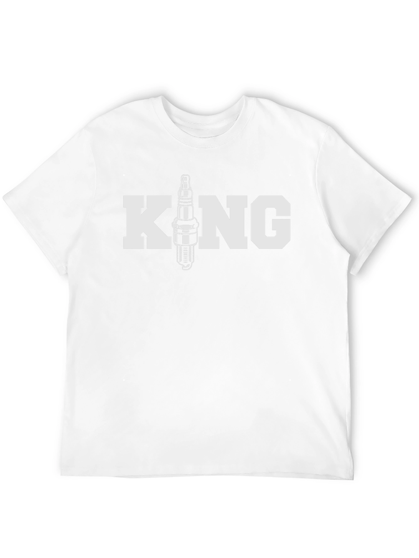 King Spark Plug T-Shirt - Automotive Mechanic Apparel